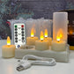 🖤🔥 Black Friday Sale - save 57% 🎄✨ Rechargeable Flameless LED Tea Light Candles 🕯️💖