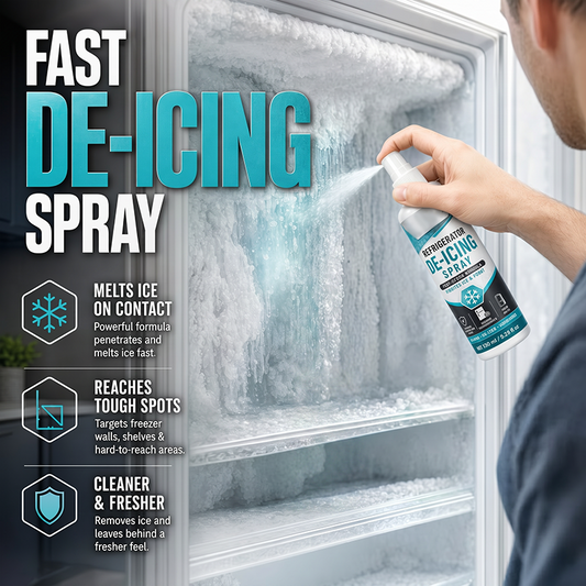 ⏳Last Day Hot Sales - Just ￡7.99🔥areluxpro Fast-Acting Refrigerator Defrost Spray