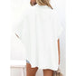 ⏳2026 Summer Hot Sale 60% OFF: Only £13.99!!💥👚Women's Casual V Neck Button Down Shirts Solid Short Sleeve Blouses💐Soft Breathable Basic Shirt For Office Holiday Daily Outfit🇬🇧